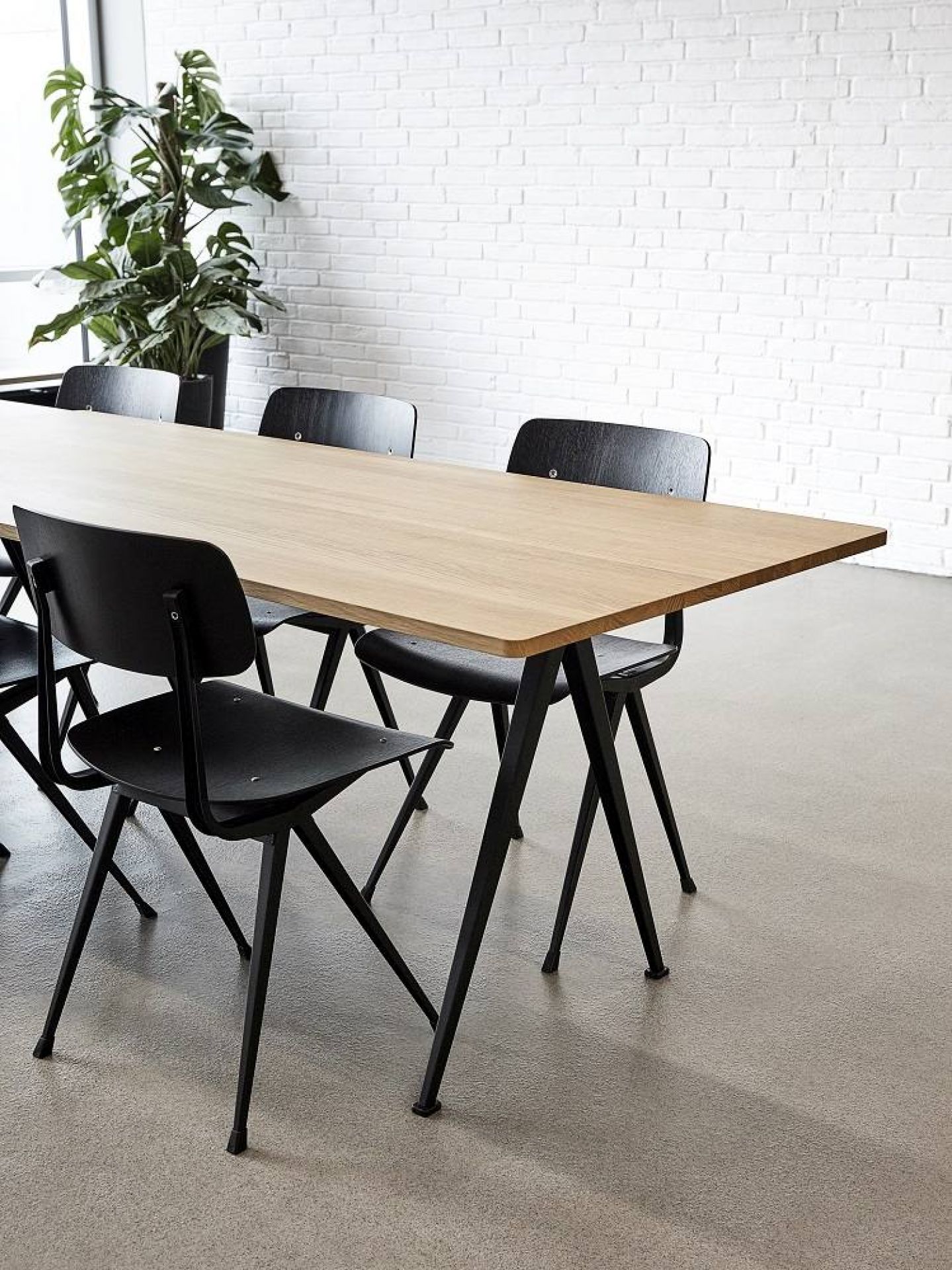 Pyramid Table 02 Dining table Hay Oak smoked beige L 190 x D